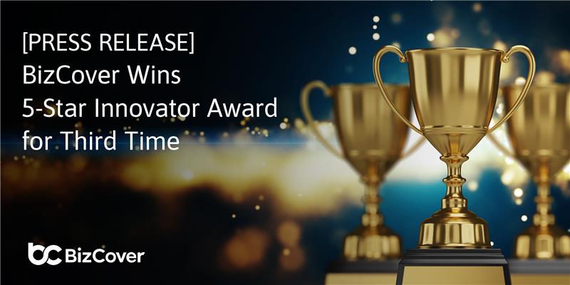 [Press Release] BizCover Wins 5-Star Innovator Award for Third Time