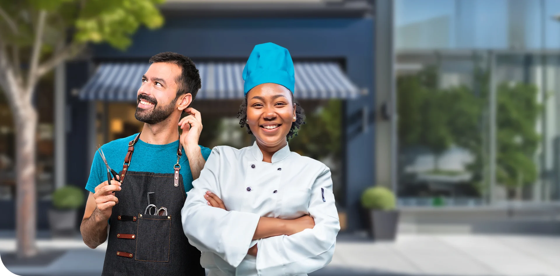 Business owners at workplace