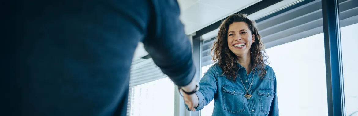 A business owner and a customer