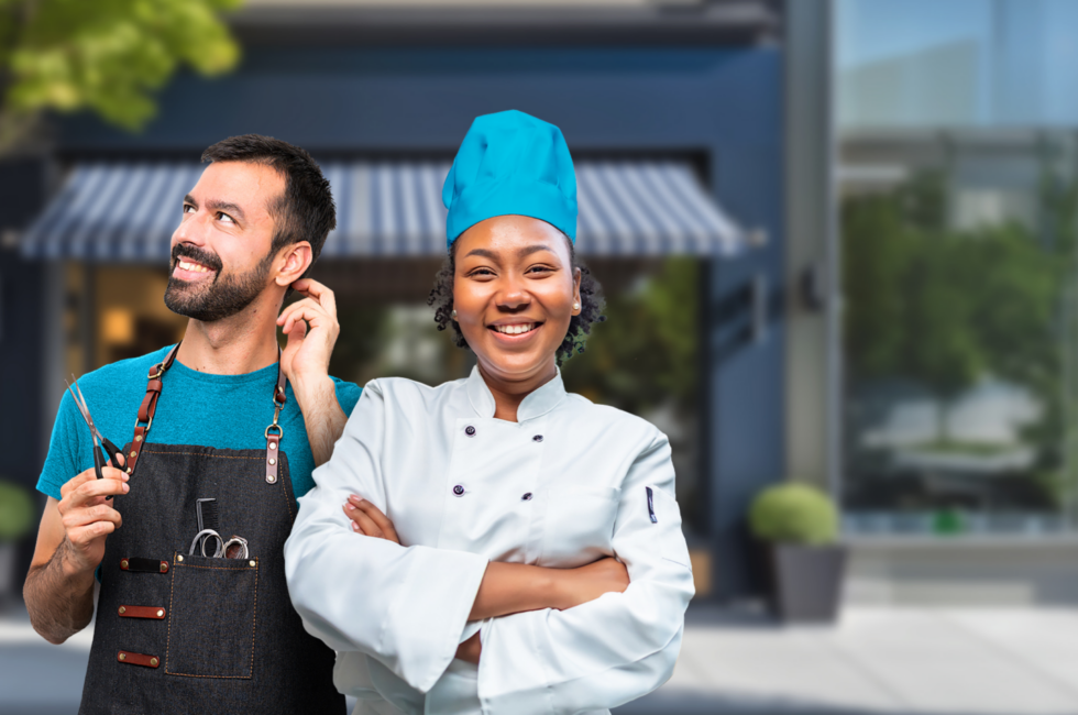 Business owners at workplace