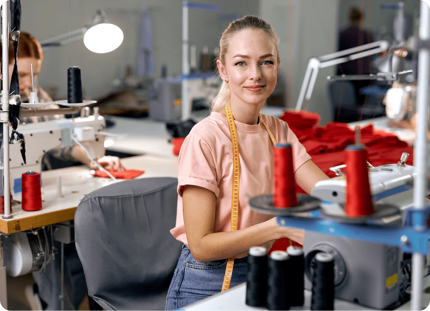 Business worker working