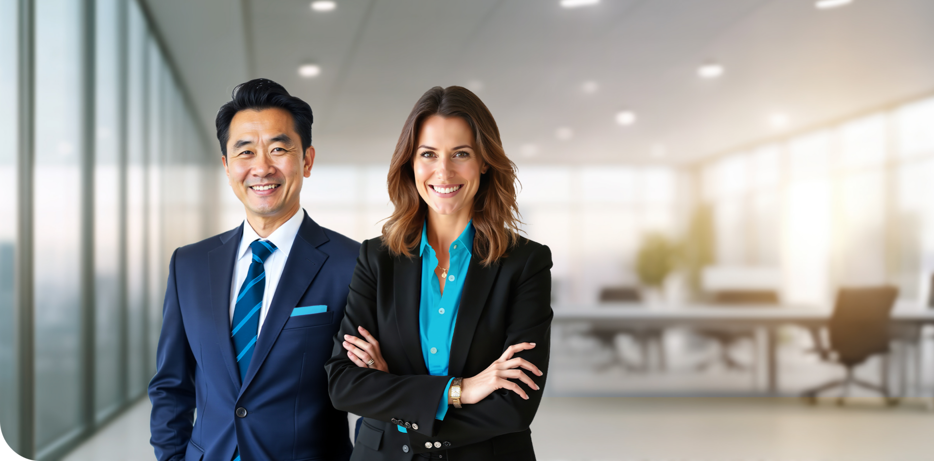 Business executives at workplace